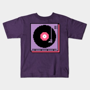 8-Bit Record Player Kids T-Shirt